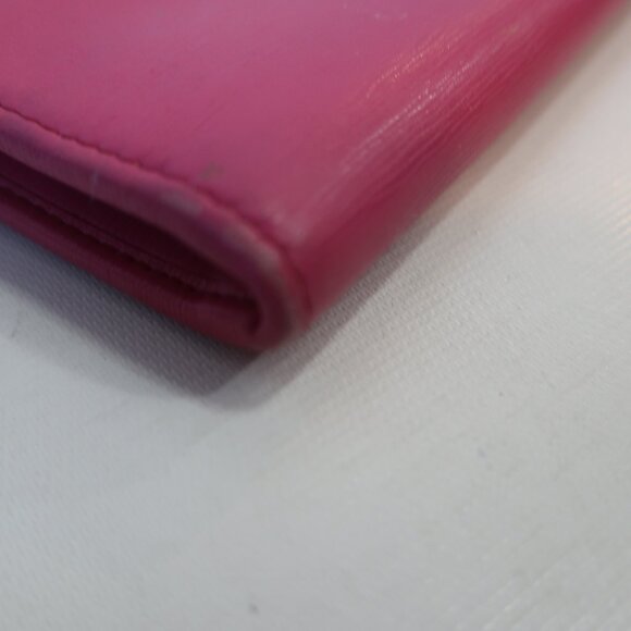 Authentic Womens Prada Pink Saffiano Diagramme Textured Leather Long Zip Wallet - Picture 5 of 14